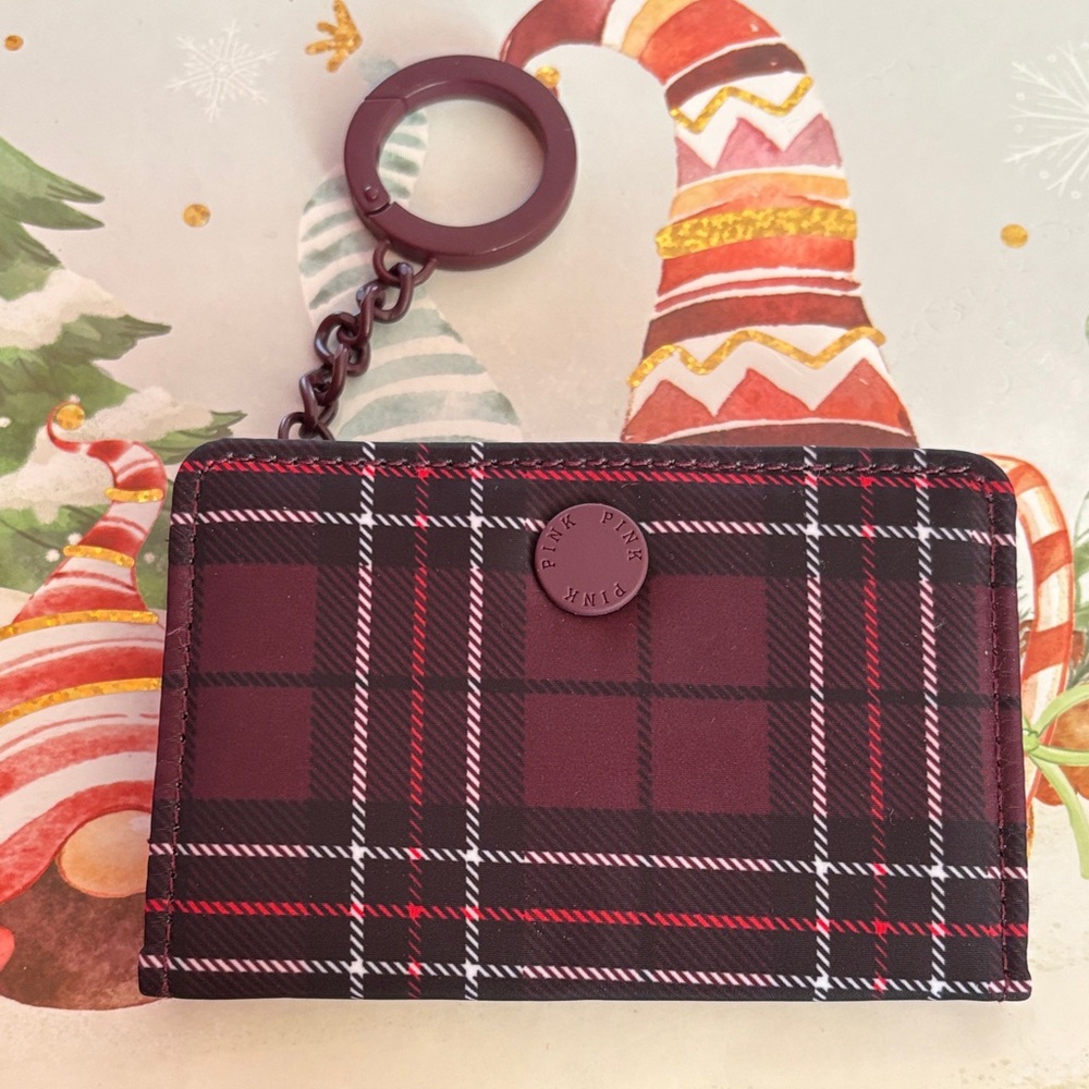 Plaid Wallet with Keychain
